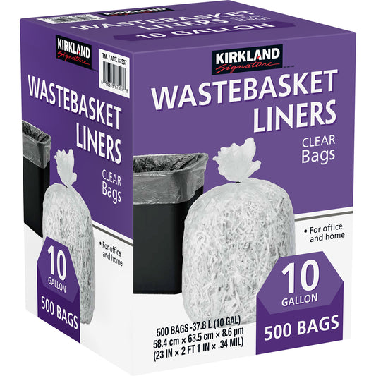 KIRKLAND SIGNATURE WASTELINER 500 CT/10 GAL