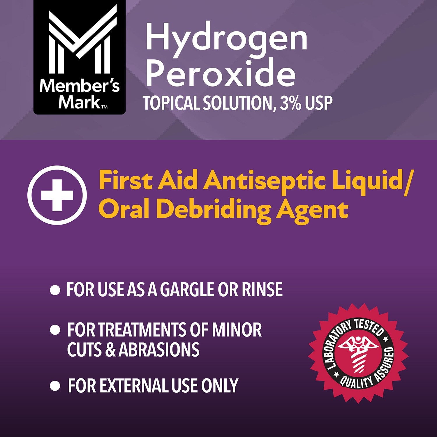 Member's Mark Hydrogen Peroxide 32 fl. oz, 2 pk.
