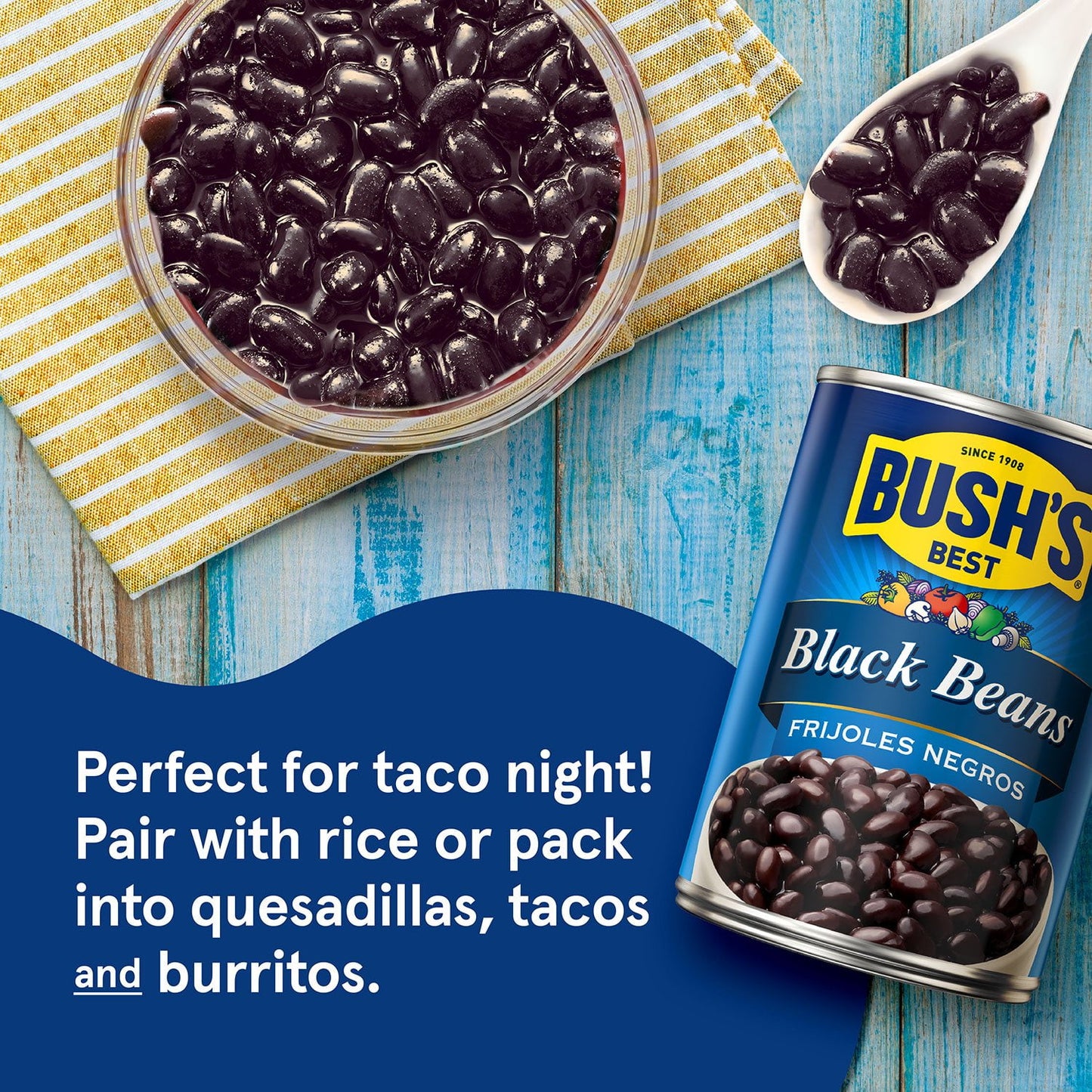 Bush's Black Beans 15 oz., 6 pk.