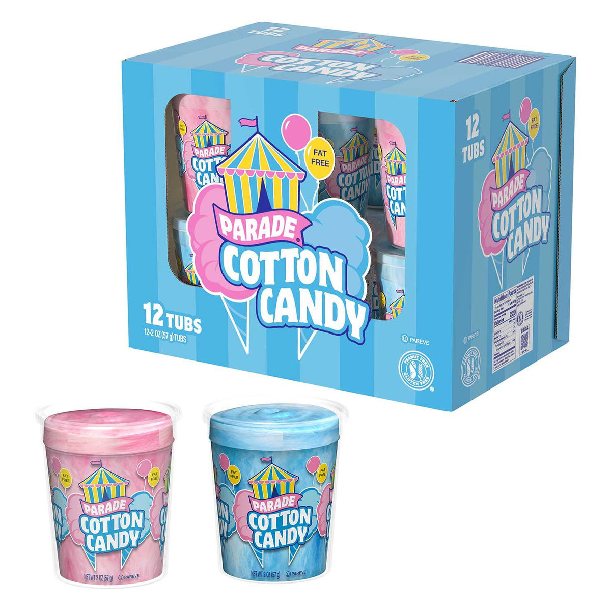Parade Cotton Candy, 2 oz., 12 pk.