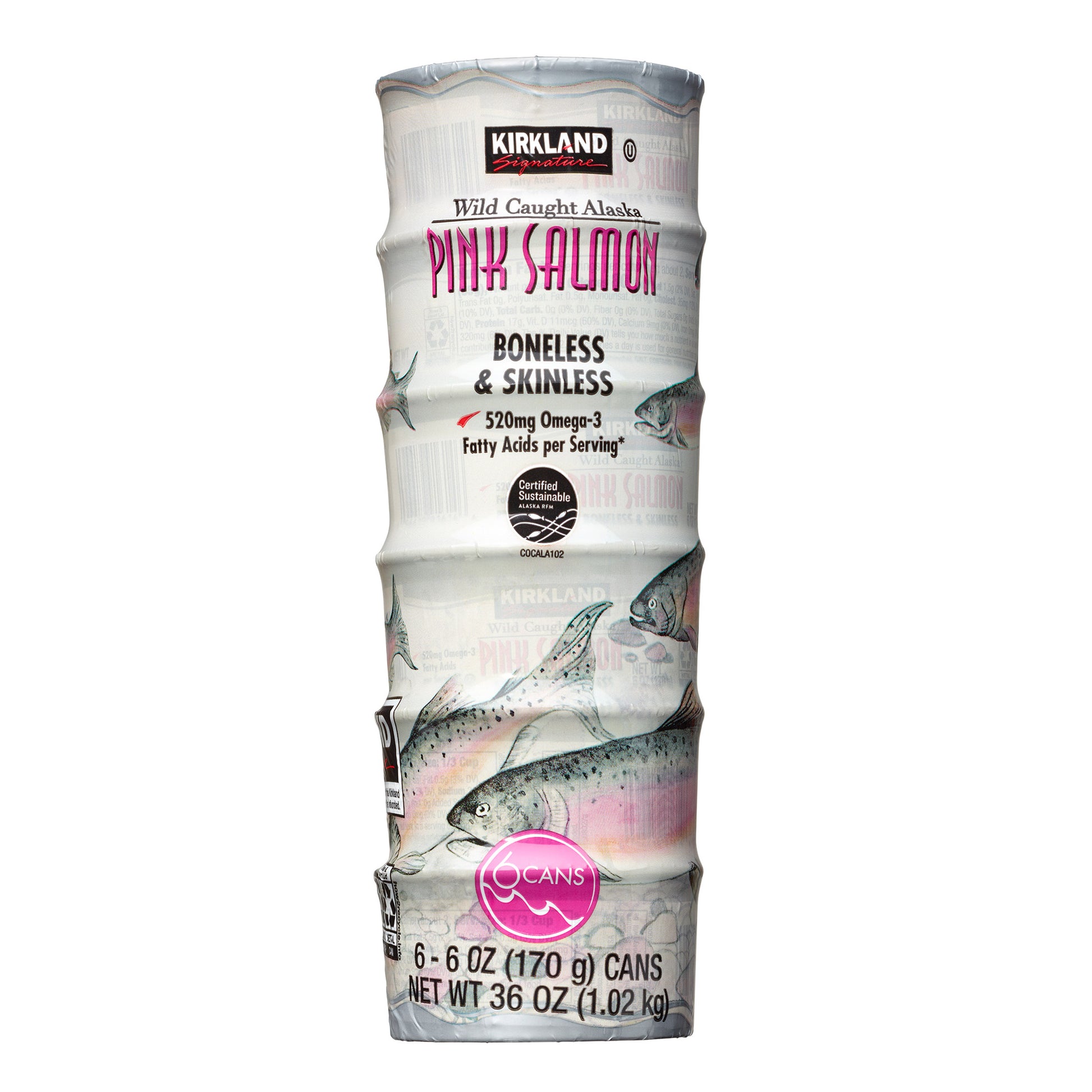 KIRKLAND SIGNATURE WILD ALASKAN SALMON 6/6 OZ