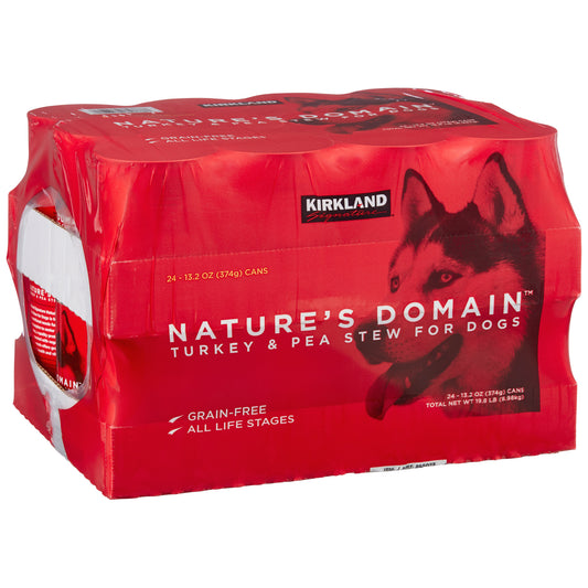 KS NATURE'S DOMAIN TURKEY c PEA STEW 24/13.2 OZ