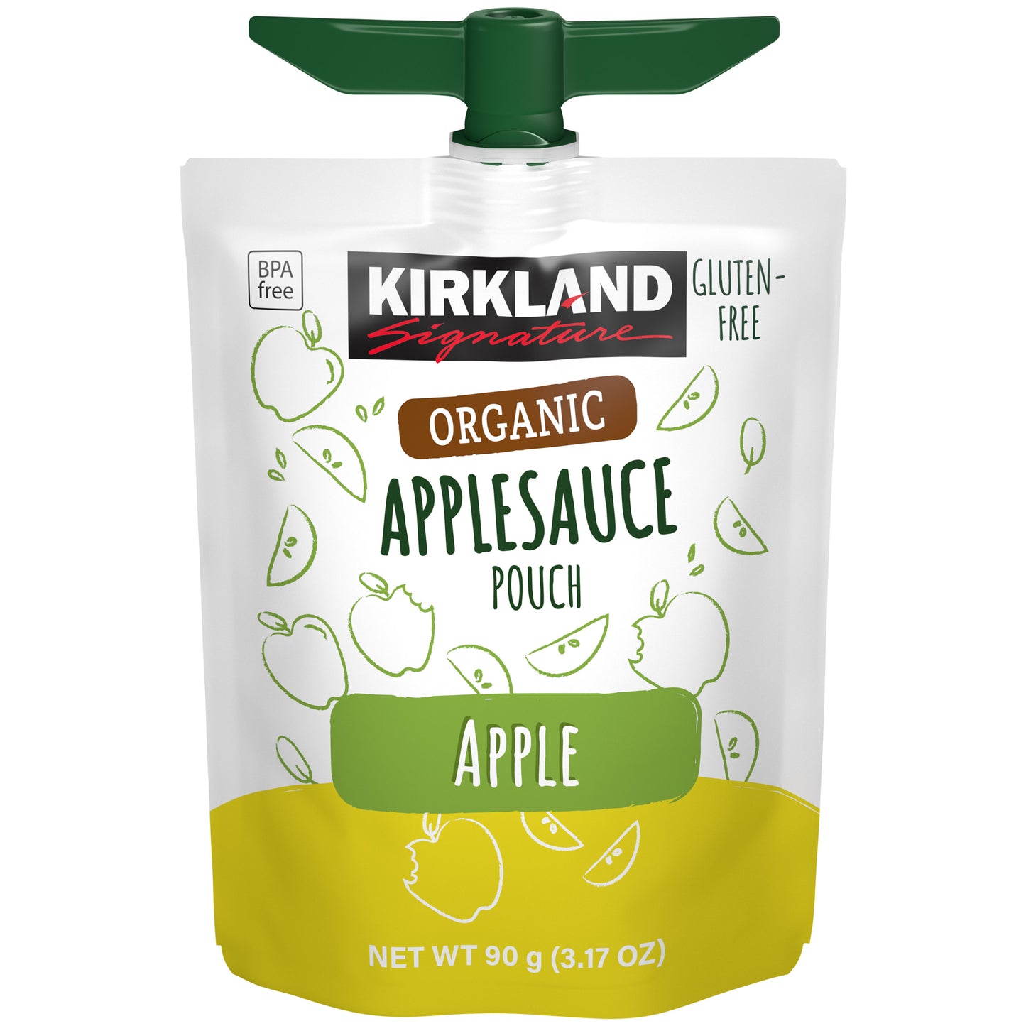 KIRKLAND SIGNATURE ORGANIC APPLESAUCE POUCHES 24/3.17 OZ
