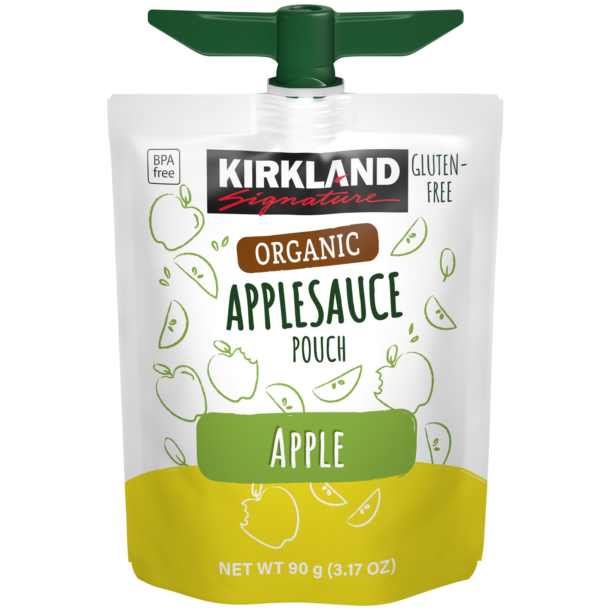 KIRKLAND SIGNATURE ORGANIC APPLESAUCE POUCHES 24/3.17 OZ