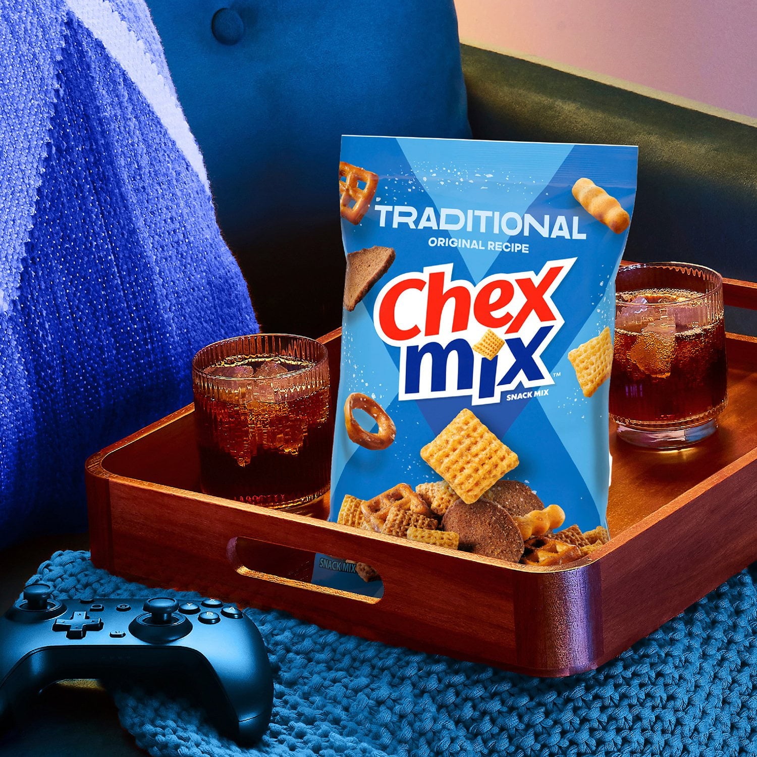 Chex Mix Traditional Savory Snack Mix, 40 oz.