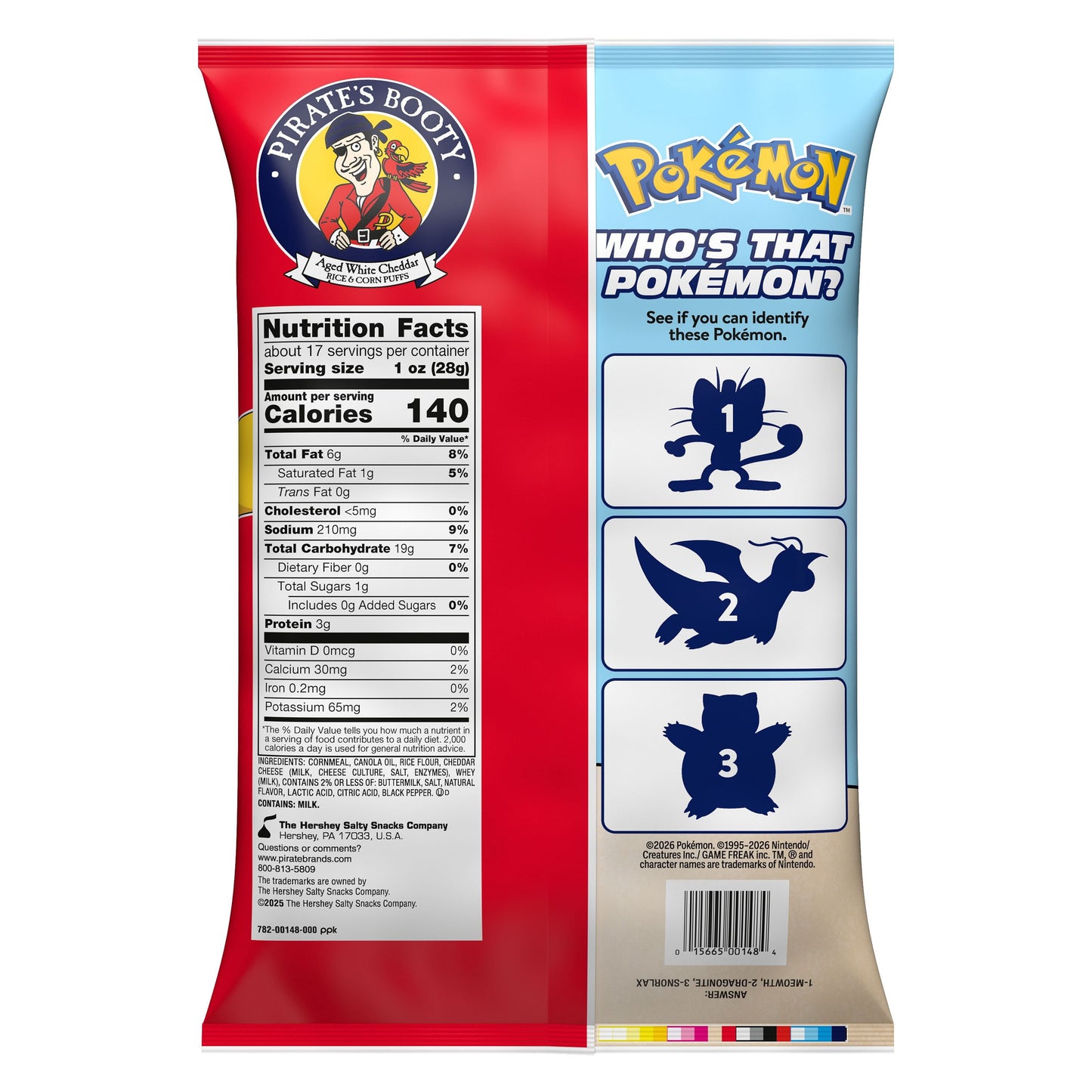 Pirate's Booty Aged White Cheddar Pokemon, 17 oz.