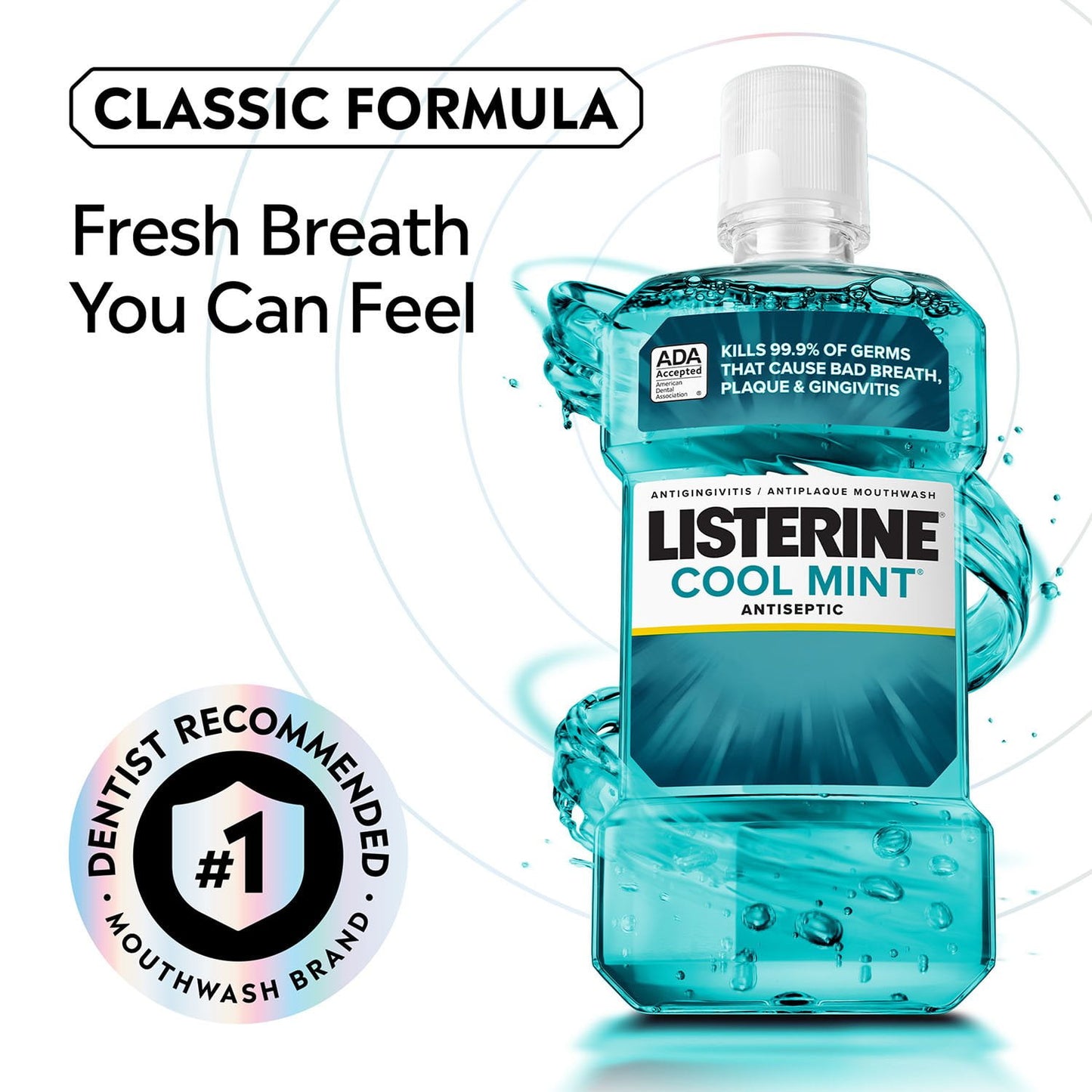 Listerine Cool Mint Antiseptic Mouthwash, 50.7 fl. oz., 2 pk.