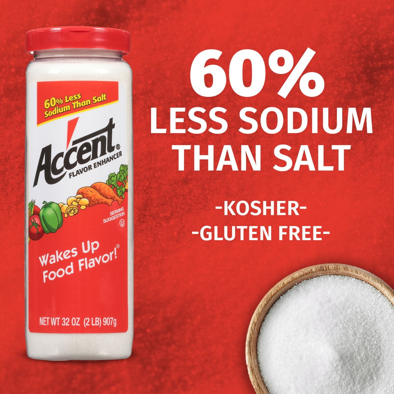 Ac'cent Flavor Seasoning Enhancer 32 oz.