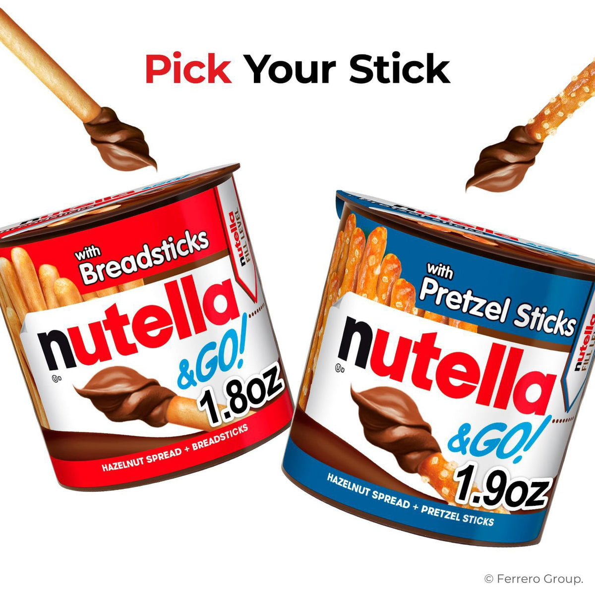 Nutella & GO! Hazelnut and Cocoa Spread + Breadsticks, 1.8 oz., 16 pk.