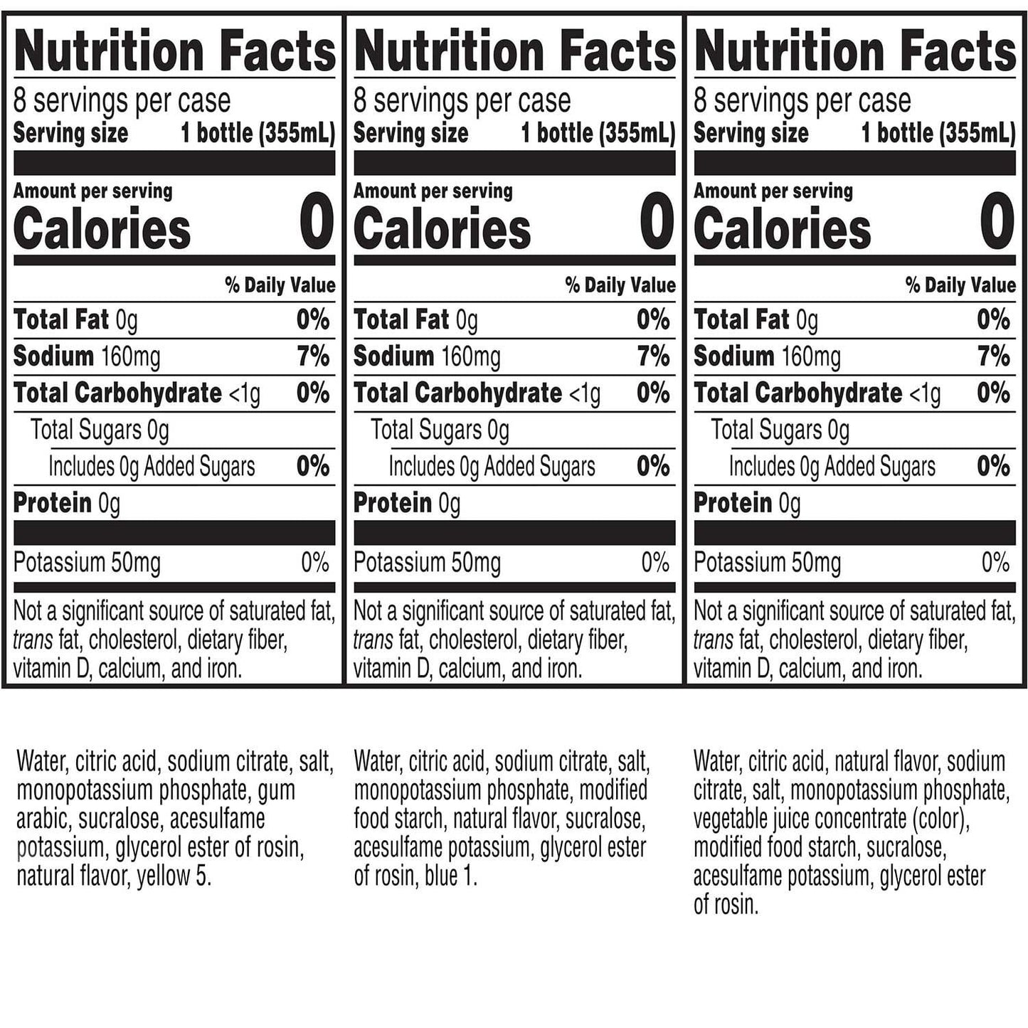 Gatorade Zero Sugar Thirst Quencher Variety Pack, 12 fl. oz., 24 pk.