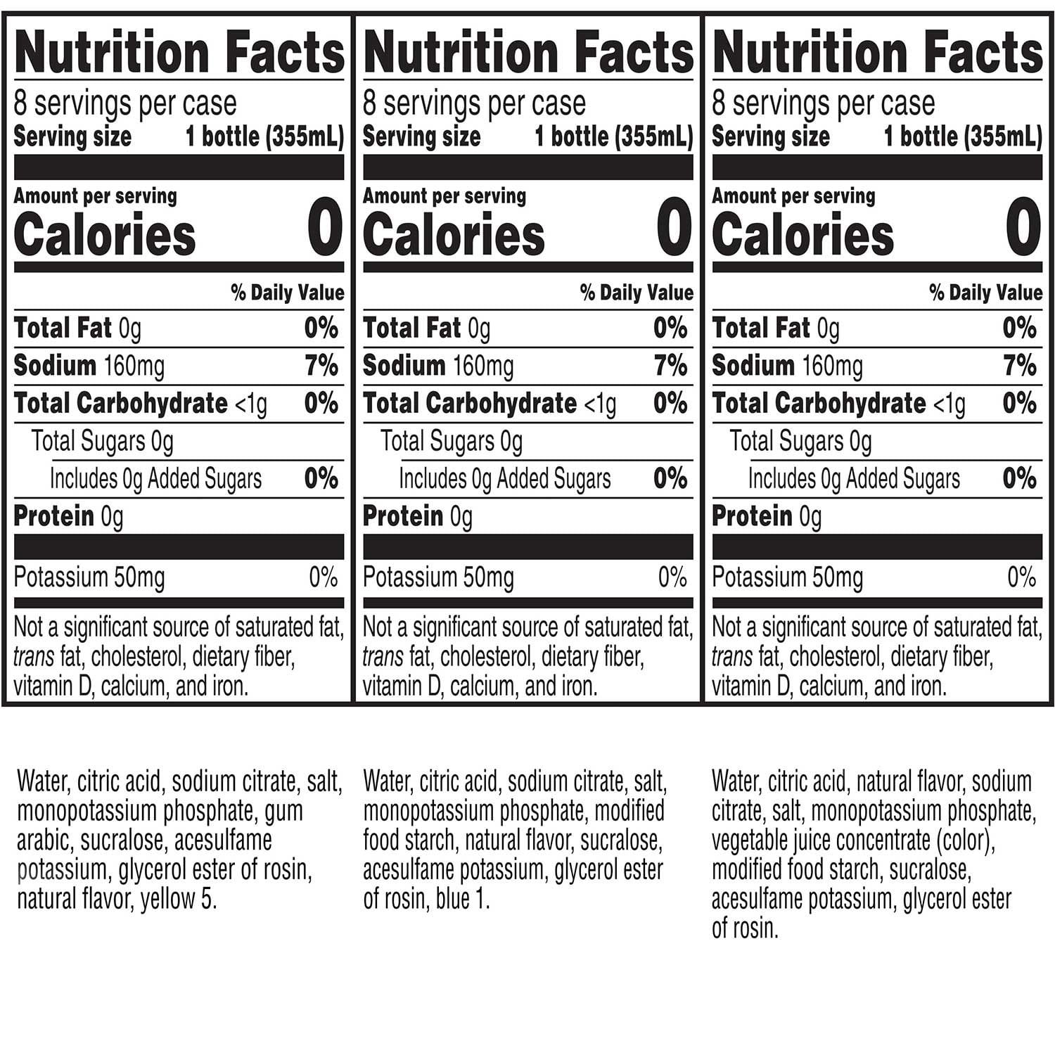 Gatorade Zero Sugar Thirst Quencher Variety Pack, 12 fl. oz., 24 pk.