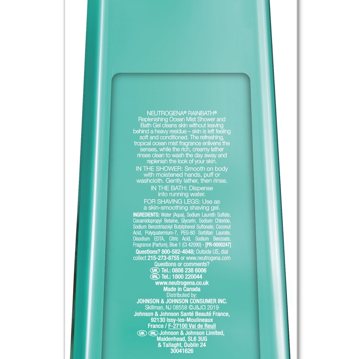 Neutrogena Rainbath Replenishing Shower Gel, Ocean Mist, 40 fl. oz.