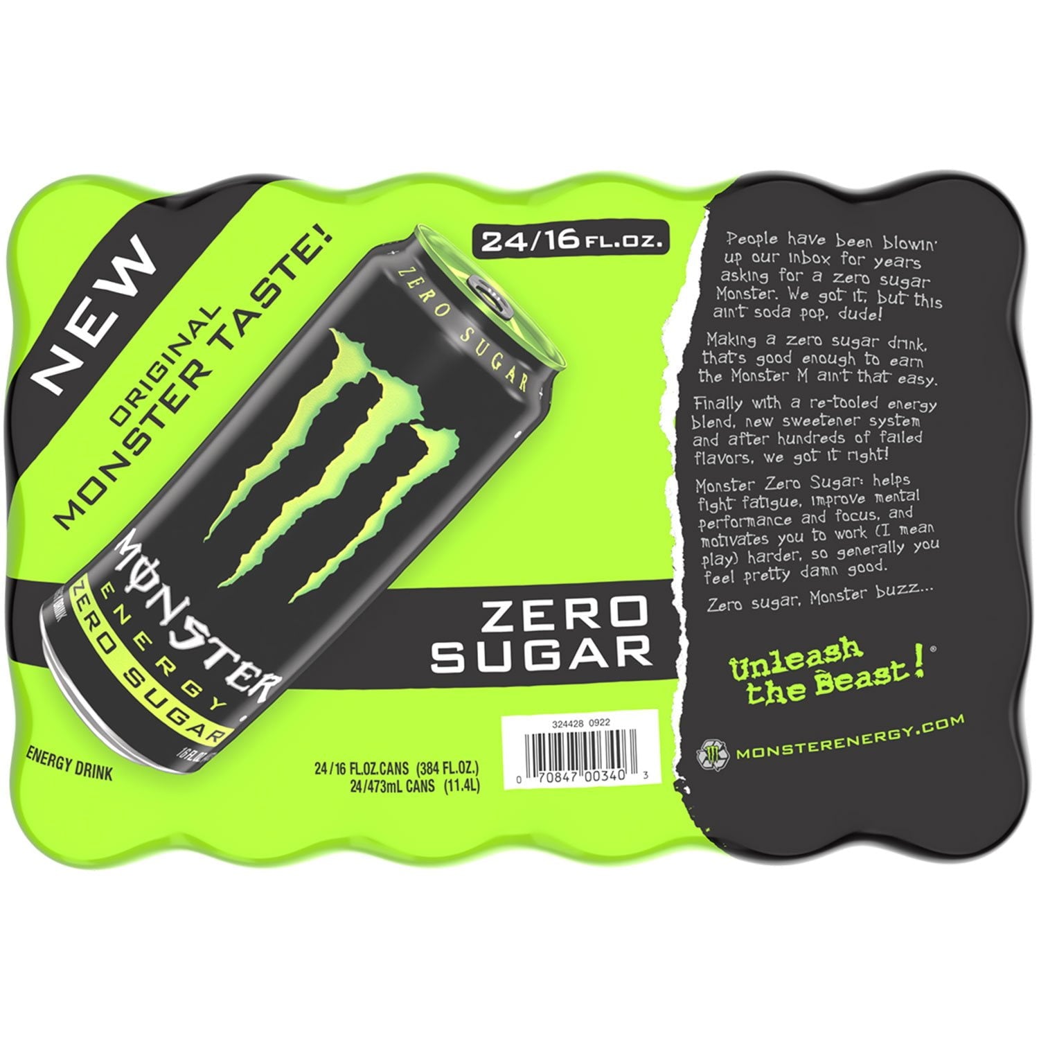 Monster Energy Zero Sugar 16 fl. oz., 24 pk.