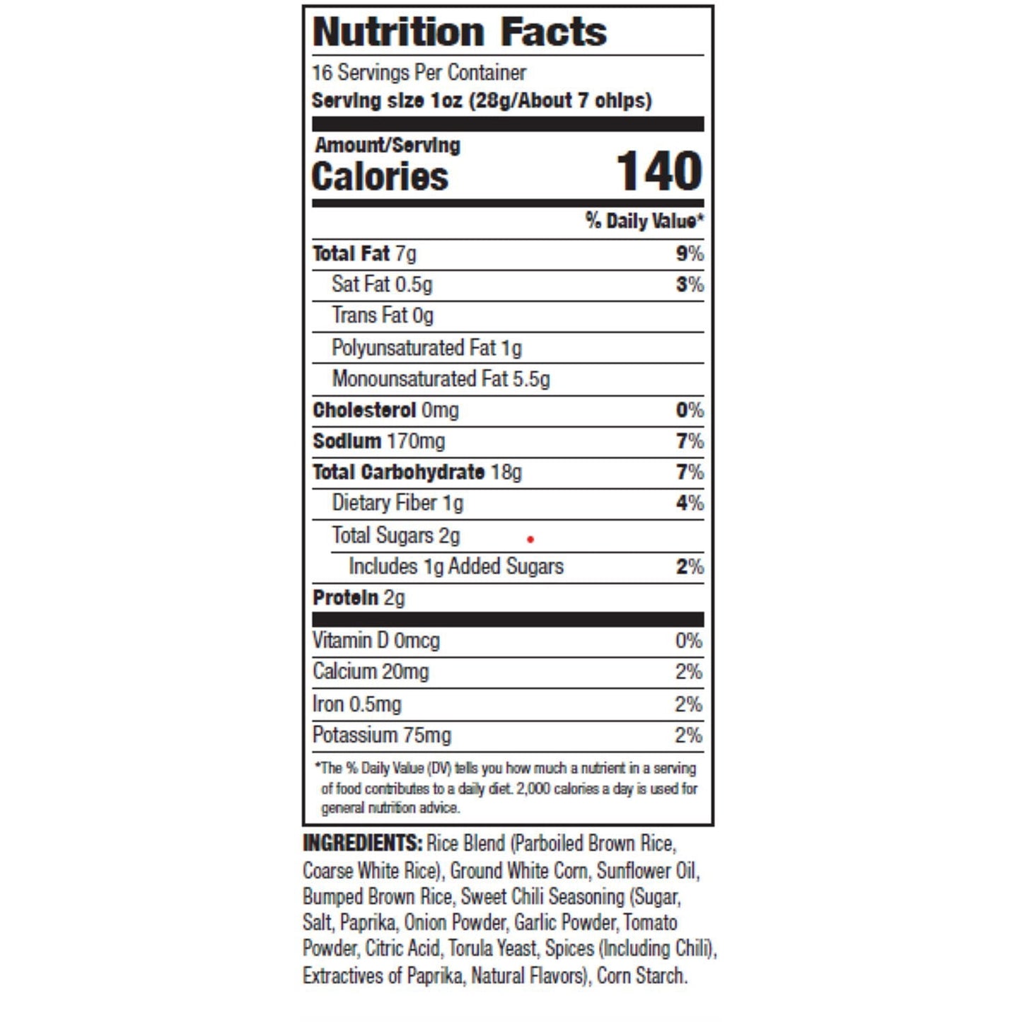 Riceworks Sweet Chili Rice Snack Chips, 16 oz.