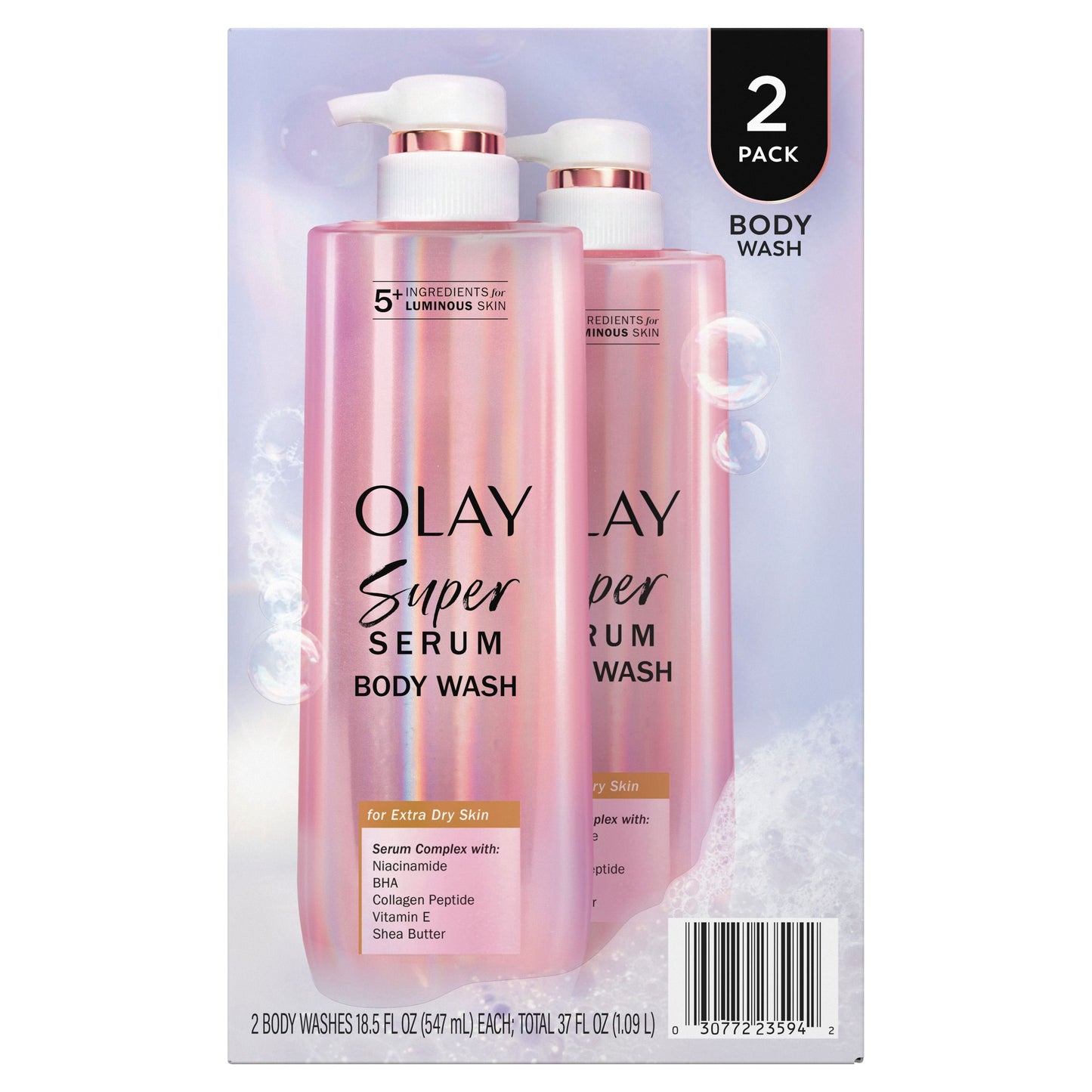 Olay Super Serum Body Wash, 20 fl. oz., 2 pk.