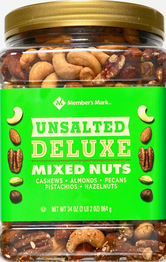 Member's Mark Unsalted Deluxe Mixed Nuts (34 oz.)