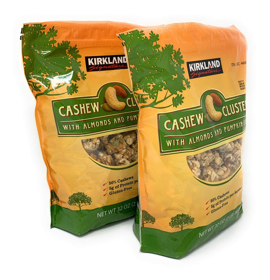 Kirkland Signature Cashew Clusters, 2 lbs (2 Pack)