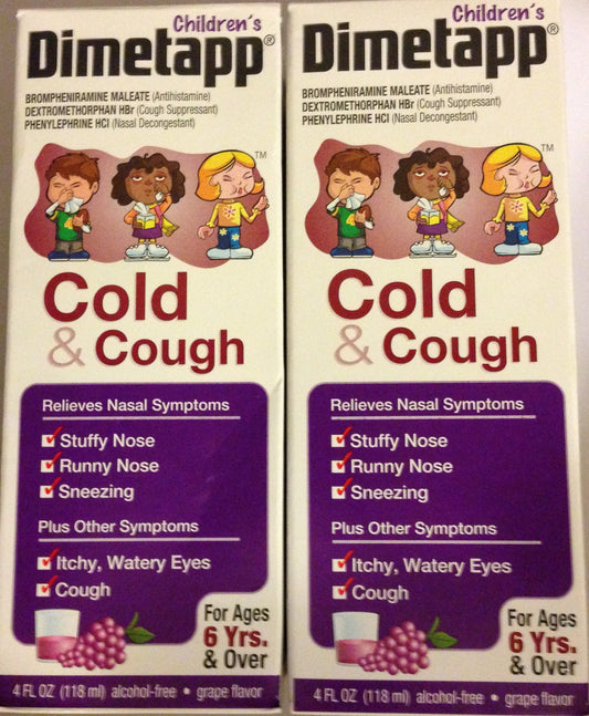 DIMETAPP ELIXIR COUGH/COLD 4 OZ (2 Pack)