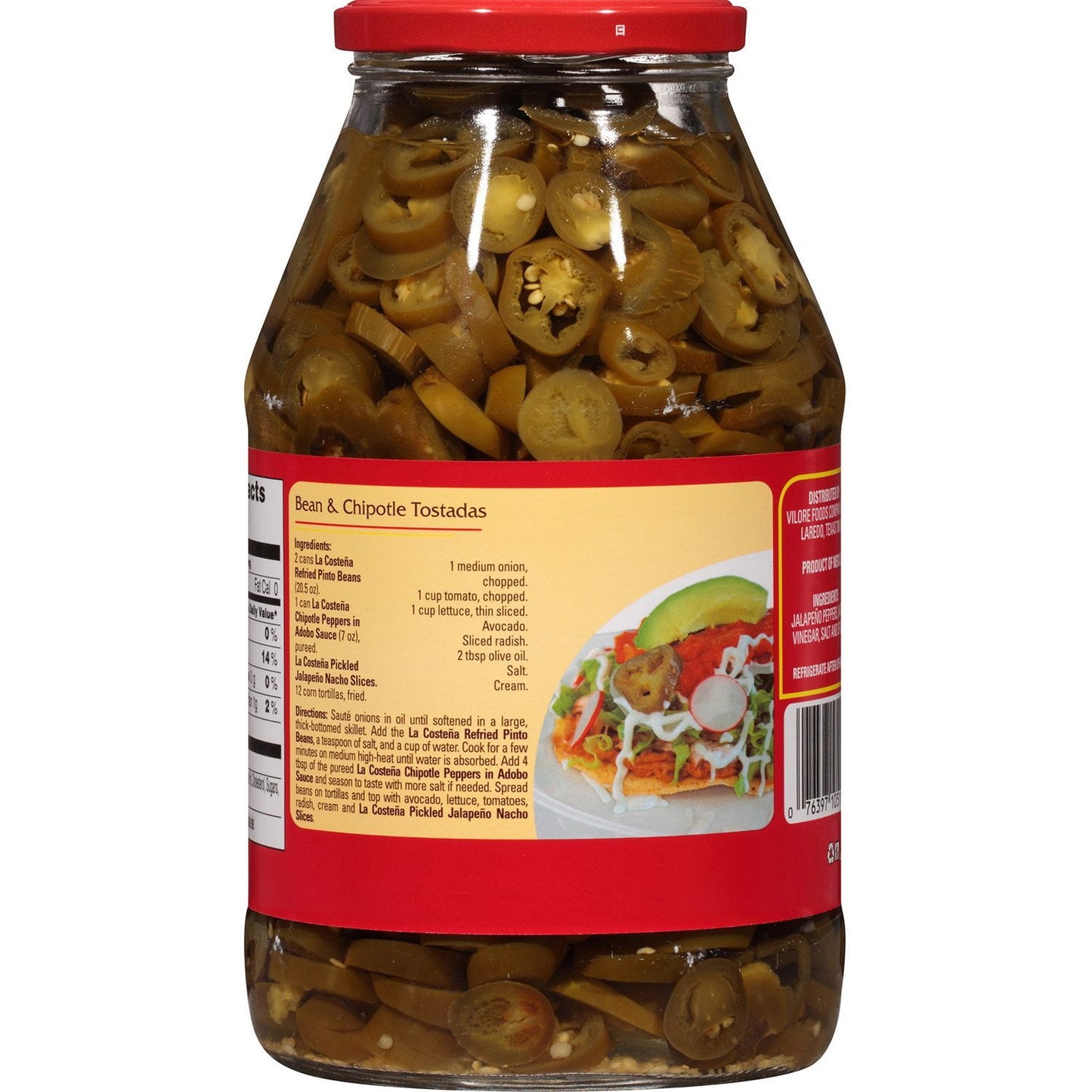 La Costeña Pickled Jalapeño Nacho Slices, 64 oz.