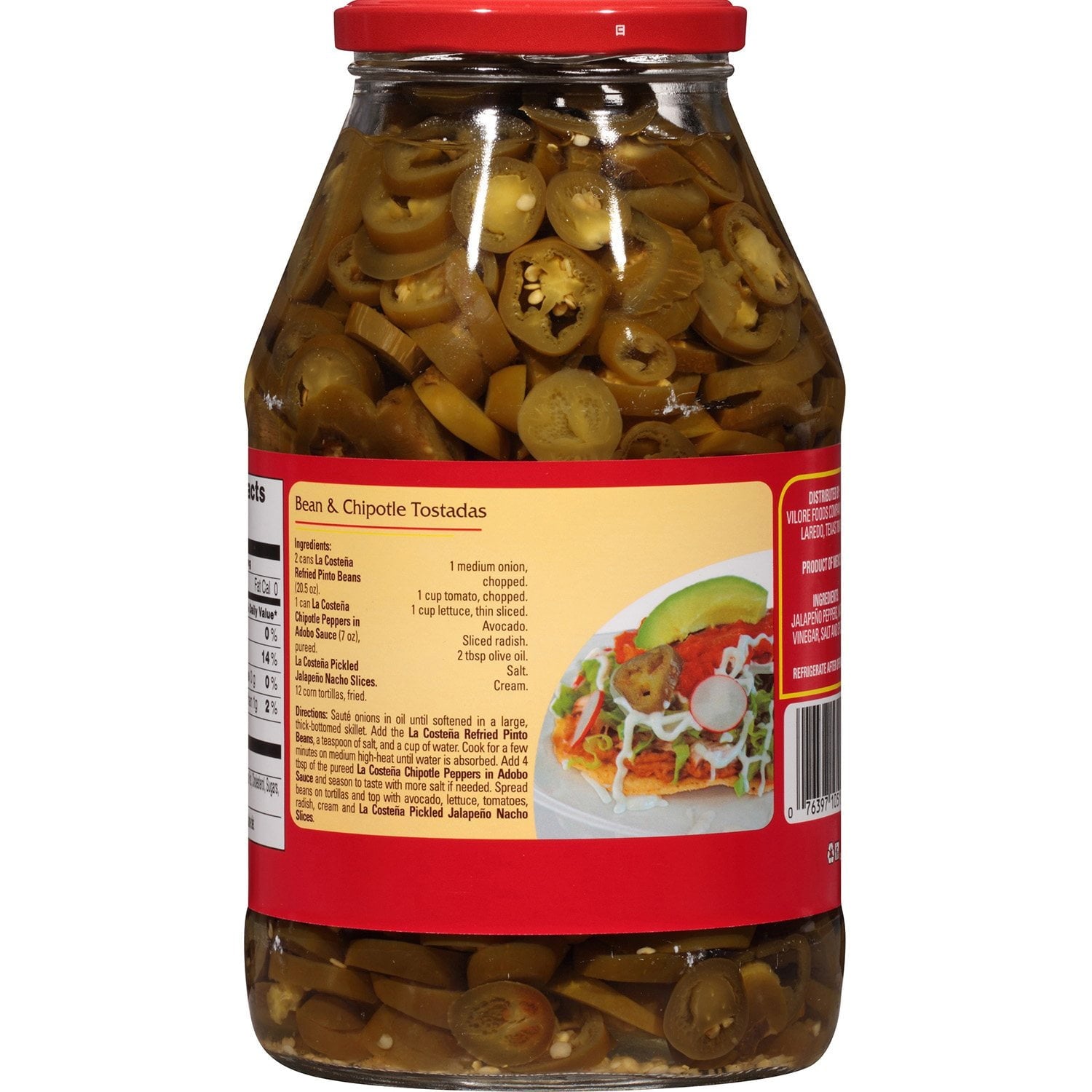 La Costeña Pickled Jalapeño Nacho Slices, 64 oz.