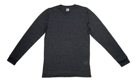 32 Degrees Weatherproof Mens Long Sleeve Crew Neck XL Charcoal Hairstrp