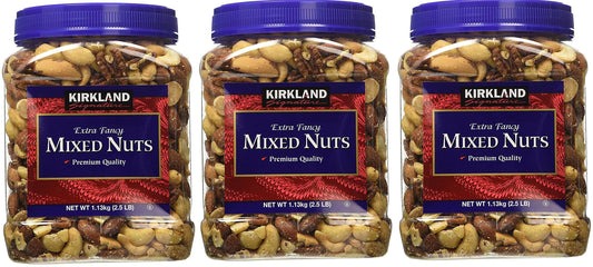 Signatures Kirkland, 3 Tubs (Fancy Mixed Nuts, 2.5 LB)