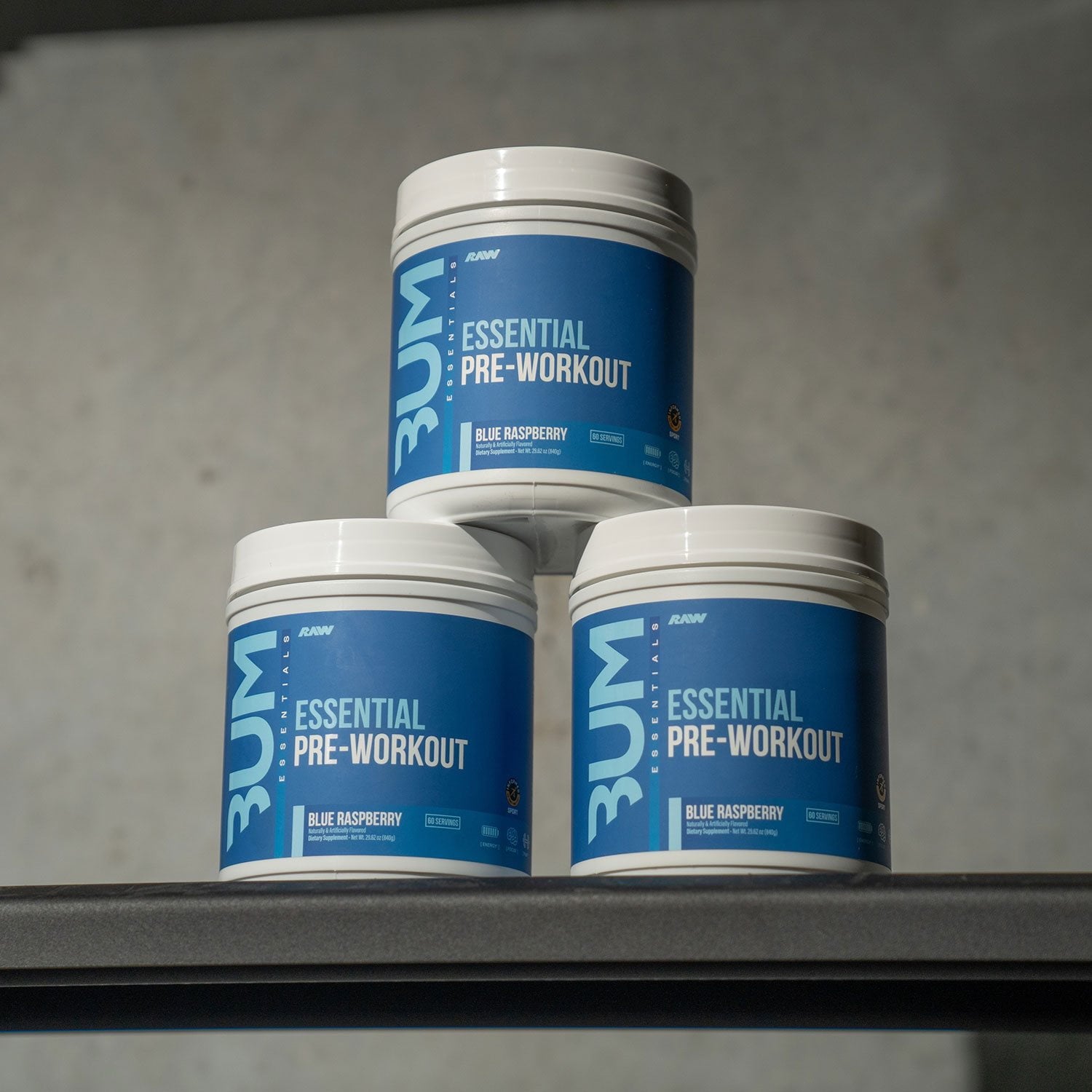 RAW Nutrition CBUM Essential Pre Workout Powder, Blue Raspberry, 1.78 lbs.