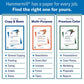 Hammermill Business Copy Paper, 8.5 x 11", 92 Bright, 20 lbs., 8 Reams (4,000 sheets)