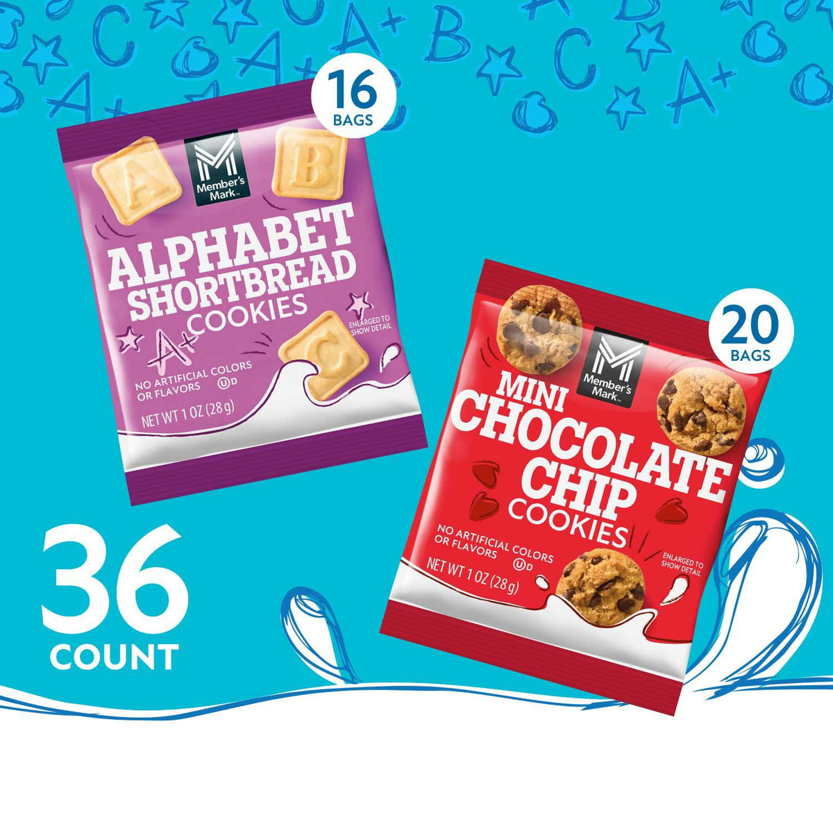 Members Mark Mini Cookies Variety Pack, 1 oz., 36 pk.