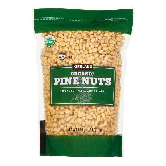 KIRKLAND SIGNATURE ORGANIC PINE NUTS 24 OZ