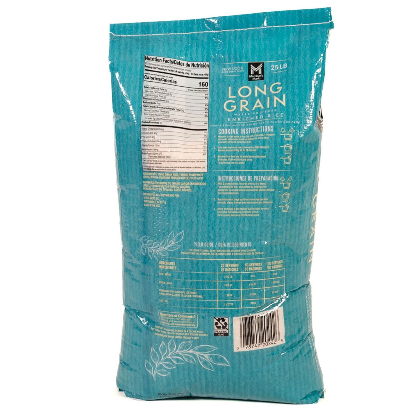 Member's Mark Long Grain White Rice, 25 lbs.