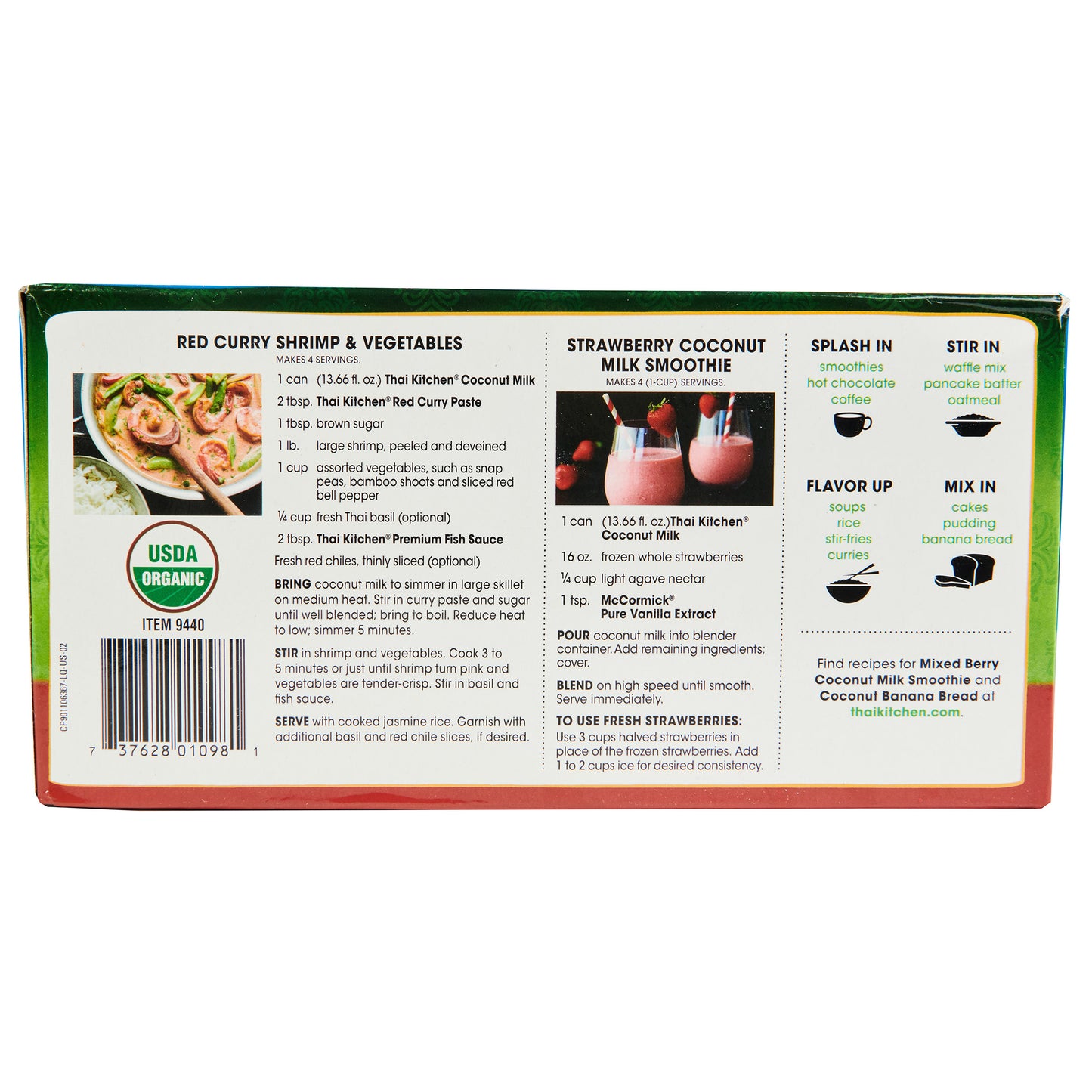 THAI KITCHEN ORGANIC COCONUT MILK 6/13.66 OZ