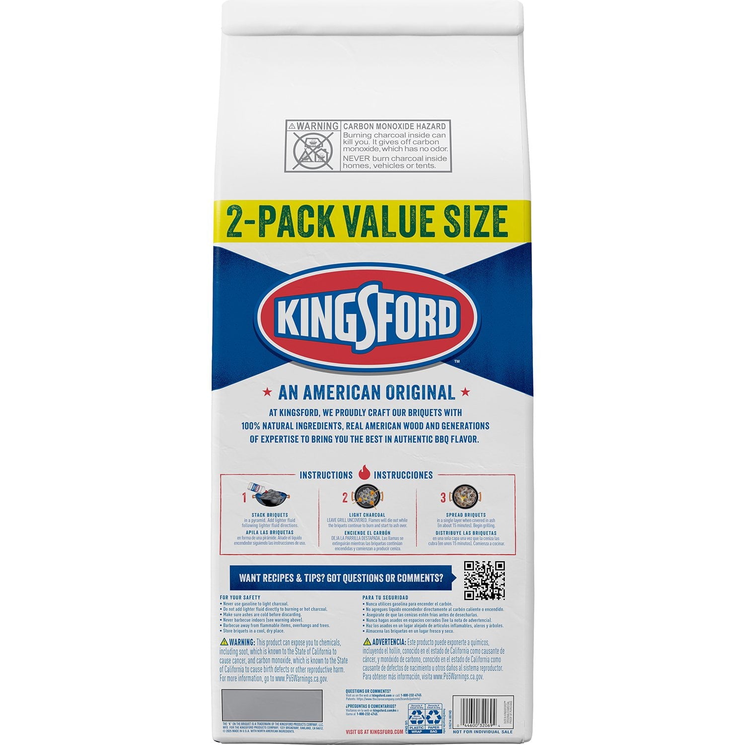 Kingsford Original Charcoal Briquets, 2-Pack, 20 lbs.