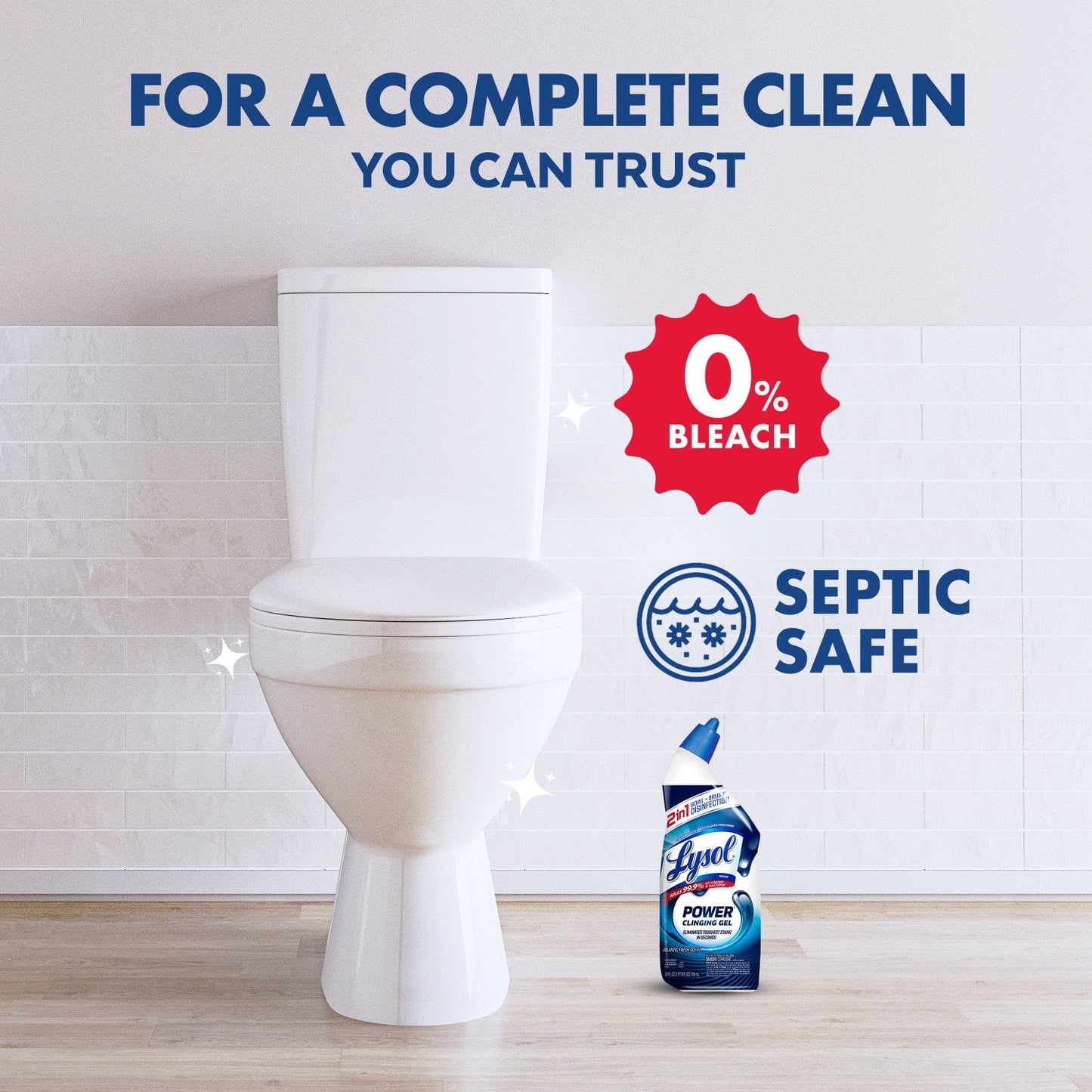 Lysol Advanced Toilet Bowl Gel Cleaner 32 fl. oz., 4 pk.