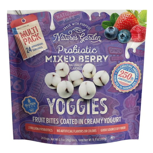 Nature's Garden Probiotic Mixed Berry Yoggies 0.7 oz., 24 pk.