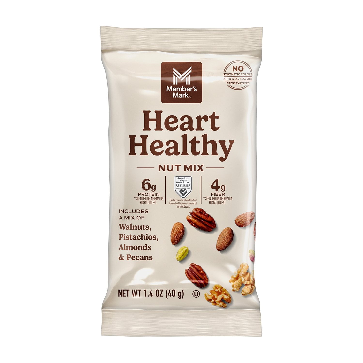 Member's Mark Heart Healthy Nut Mix Multipack, 1.4 oz., 18 pk.