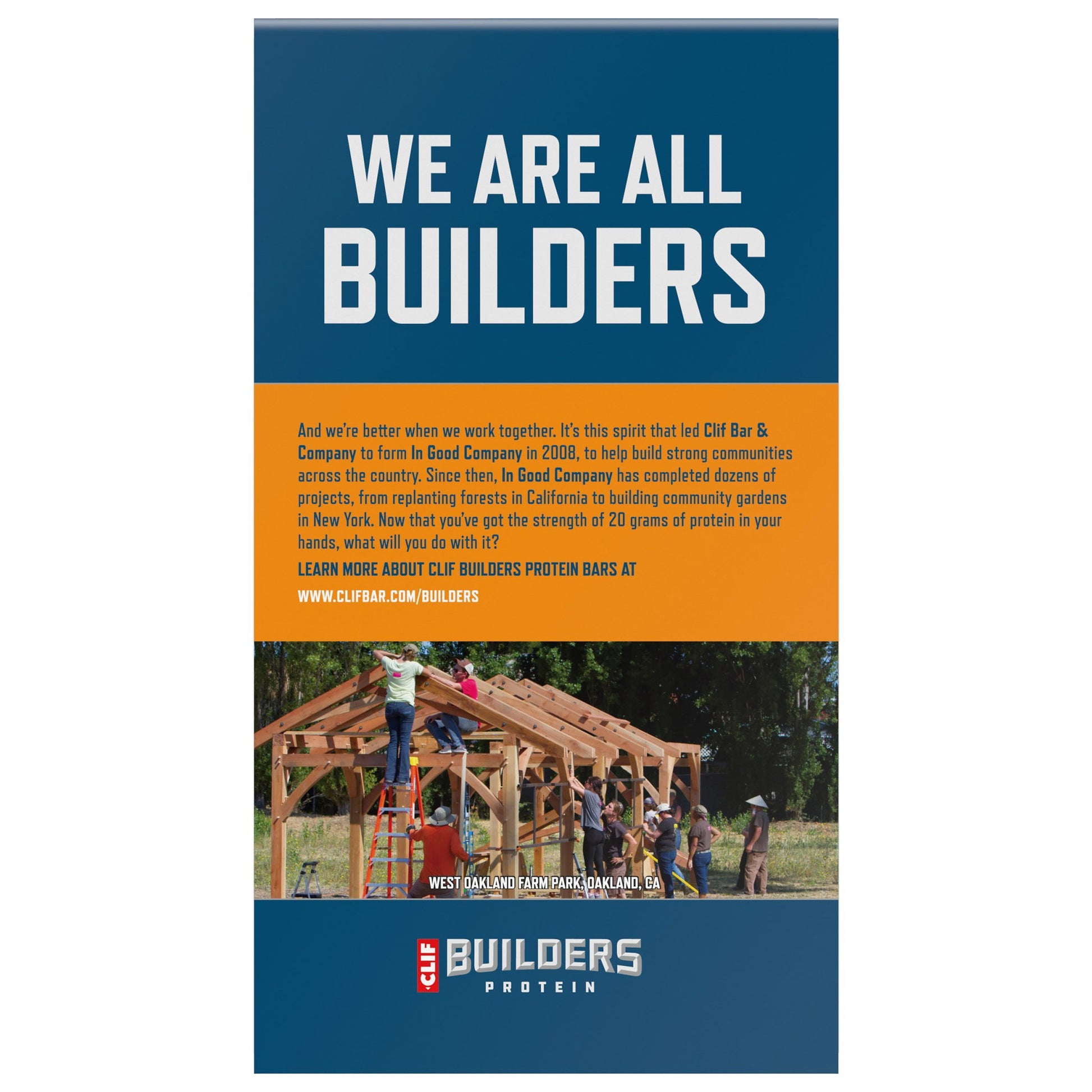 CLIF BAR BUILDERS VARIETY PACK 18/ 2.4 OZ