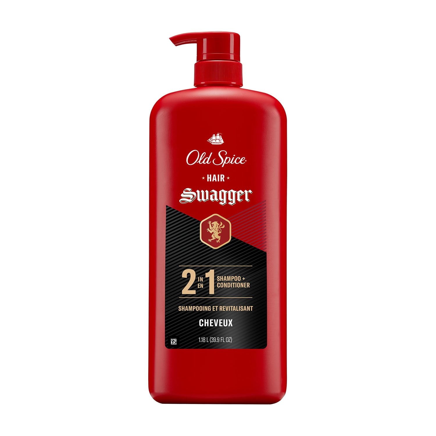 Old Spice Swagger 2-in-1 Shampoo and Conditioner, 39.9 fl. oz.