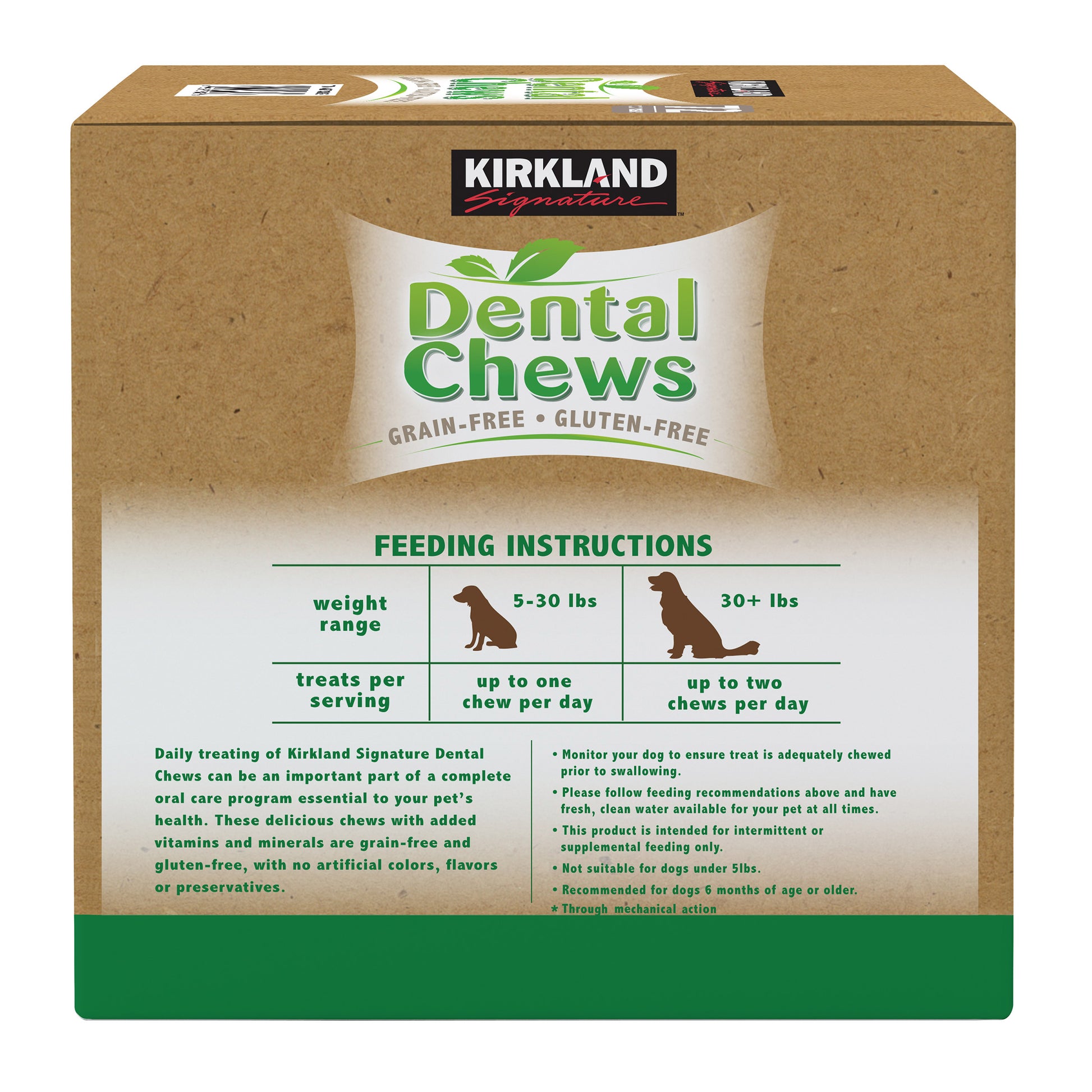 KIRKLAND SIGNATURE DENTAL CHEW GRAIN FREE 4.2 LB