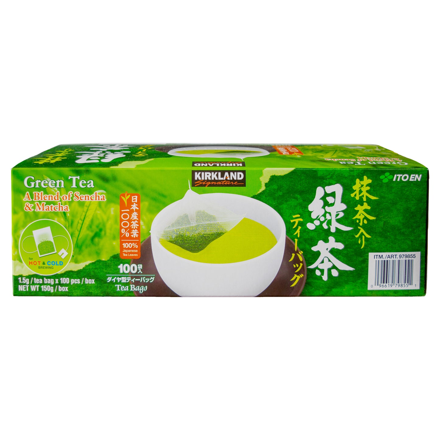 KIRKLAND SIGNATURE JAPANESE GREEN TEA 100 TEA BAGS