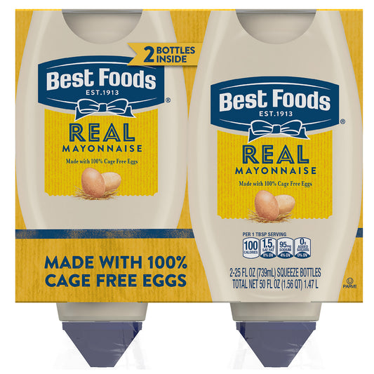 BEST FOODS SQUEEZE MAYONNAISE 2/25 OZ