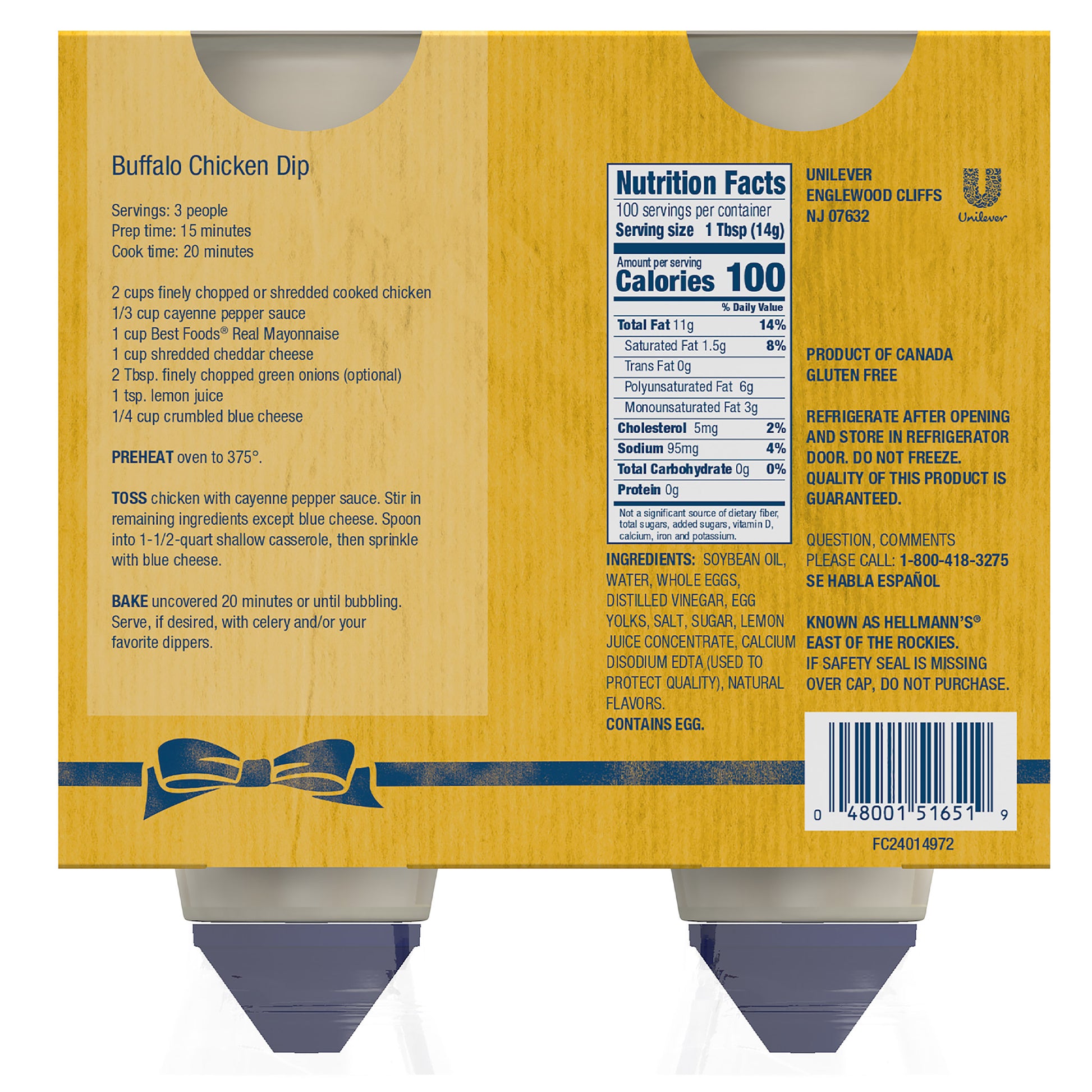 BEST FOODS SQUEEZE MAYONNAISE 2/25 OZ