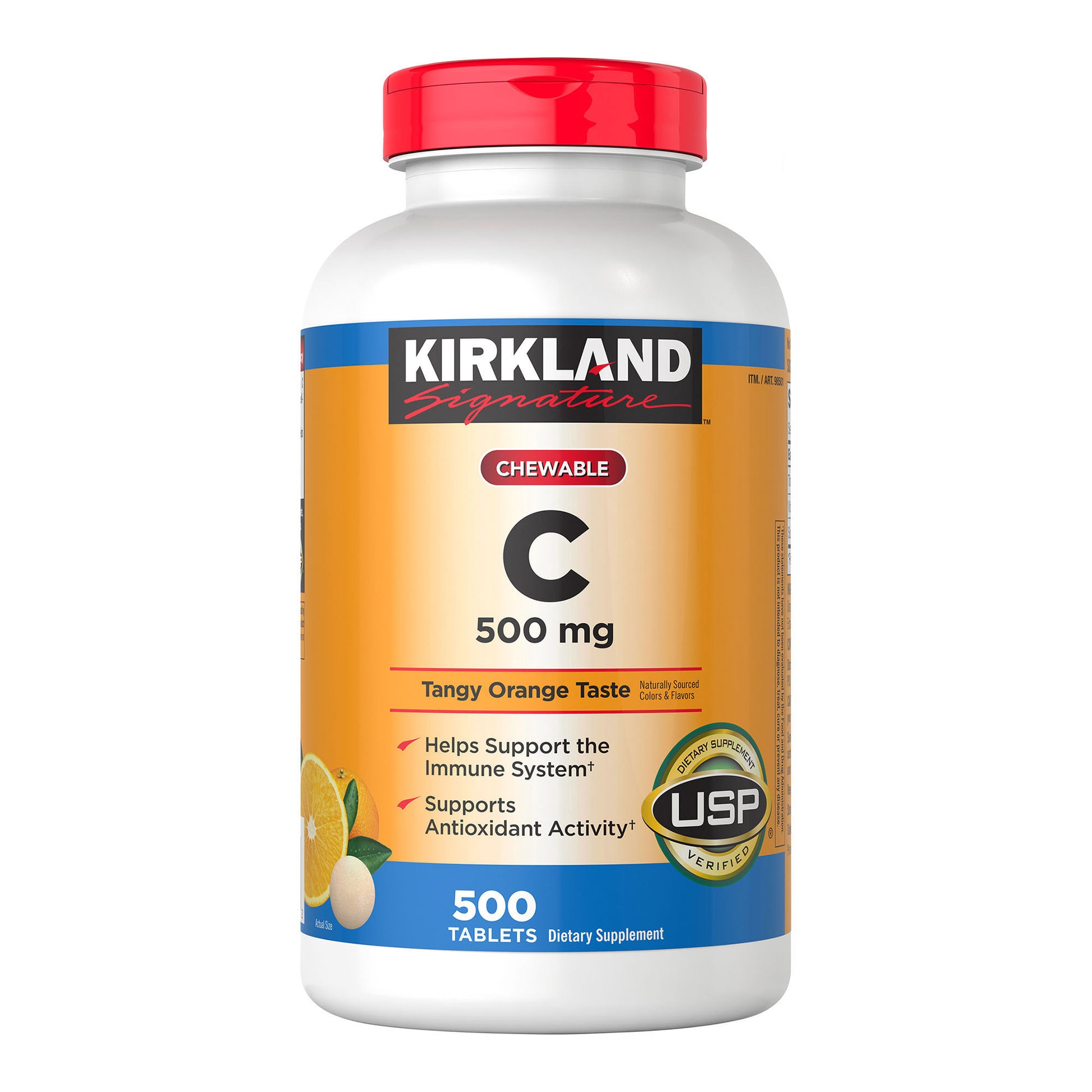 KIRKLAND SIGNATURE CHEWABLE VITAMIN C 500 MG 500CT