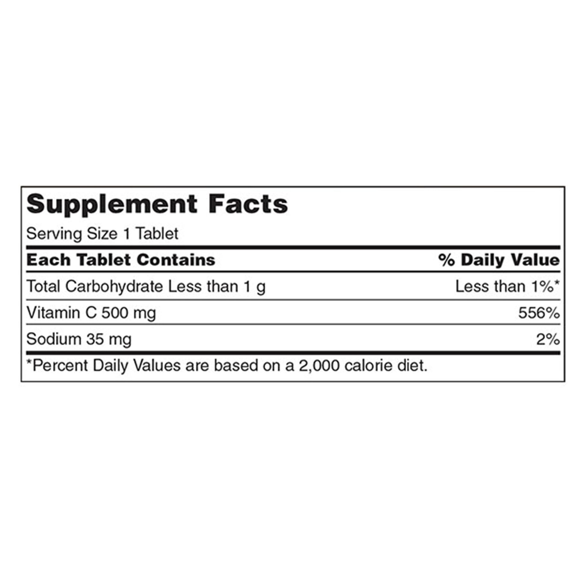KIRKLAND SIGNATURE CHEWABLE VITAMIN C 500 MG 500CT