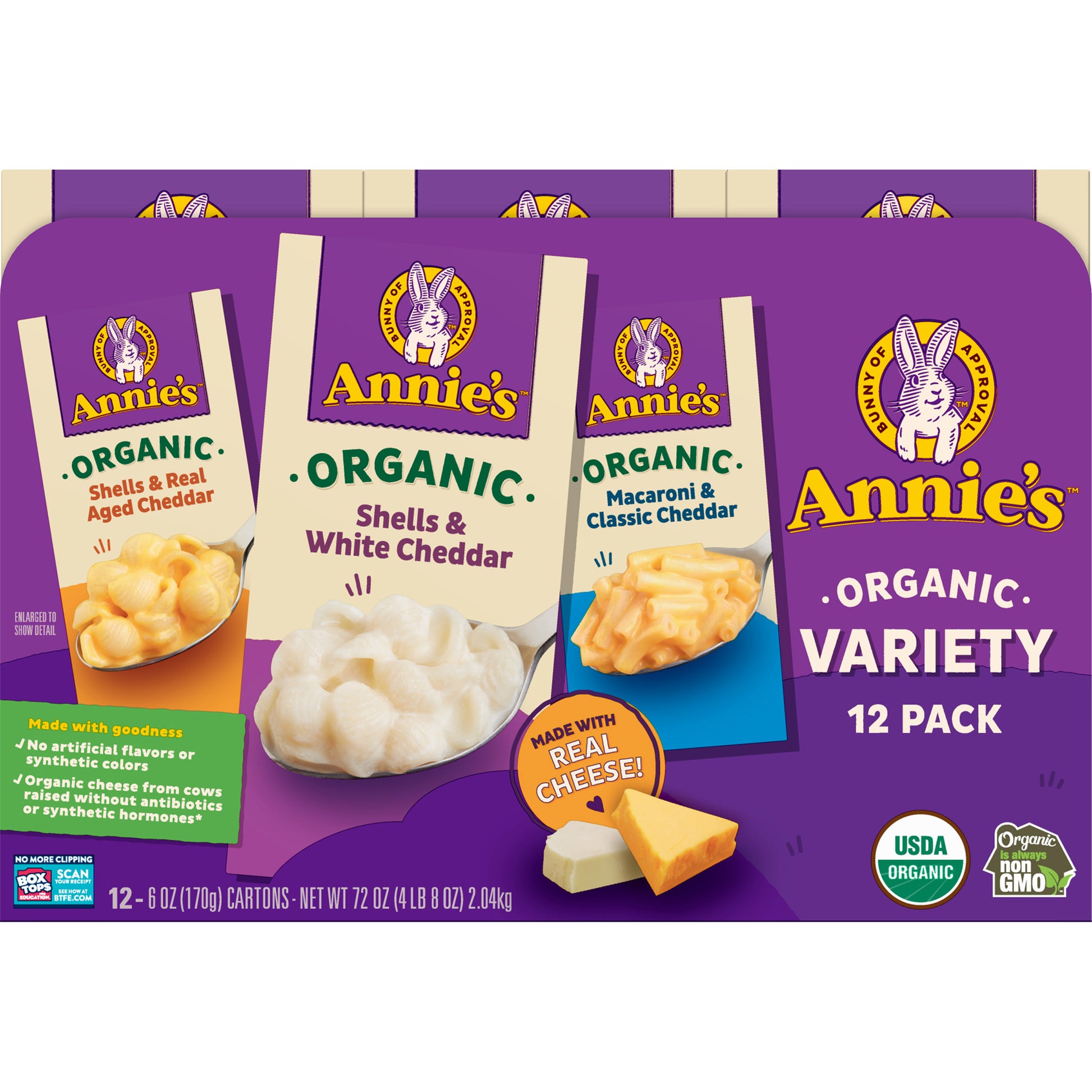 Annie's Organic Mac & Cheese Variety Pack 12/6 oz