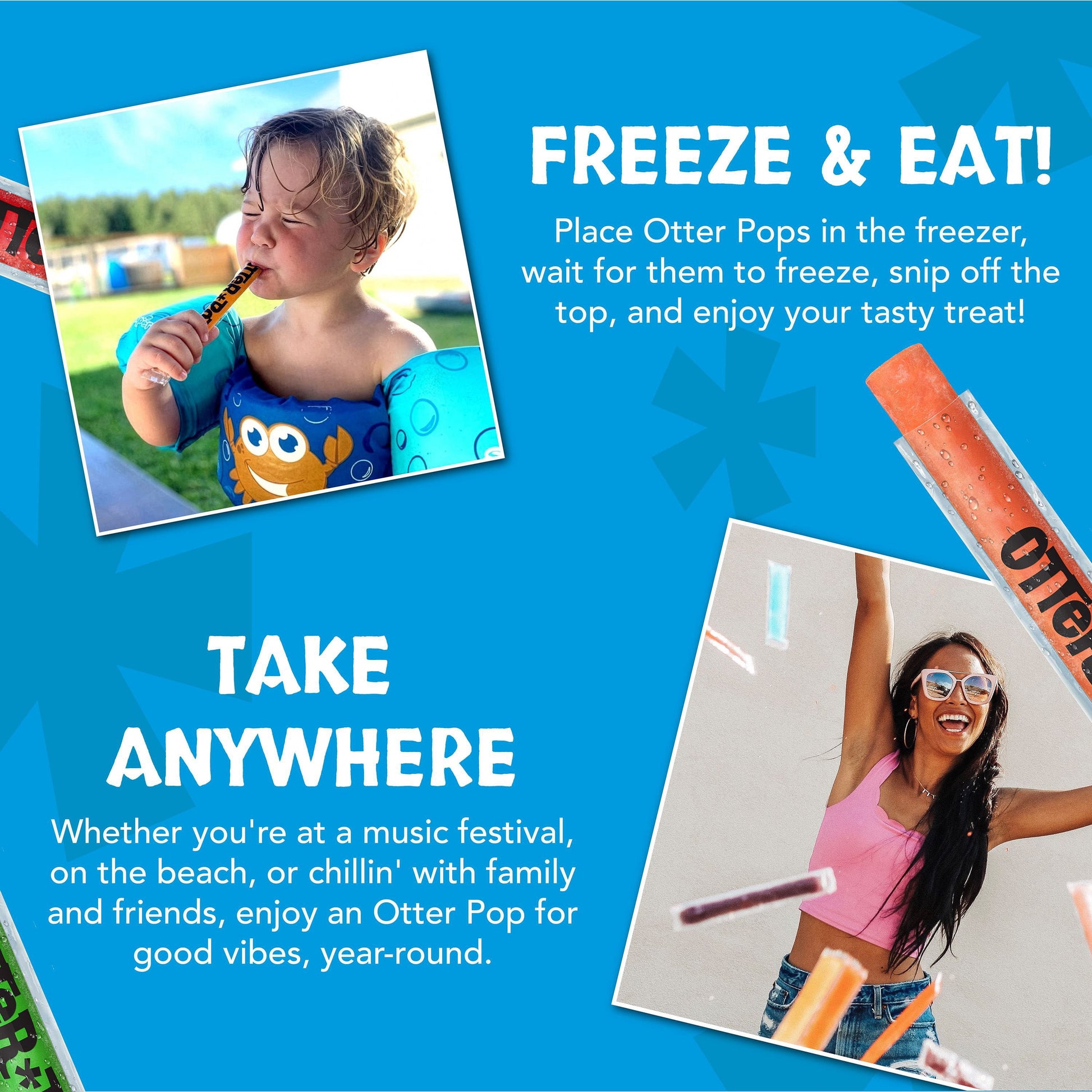 Otter Pops Plus Juice Bars, 1.5 oz., 200 pk.