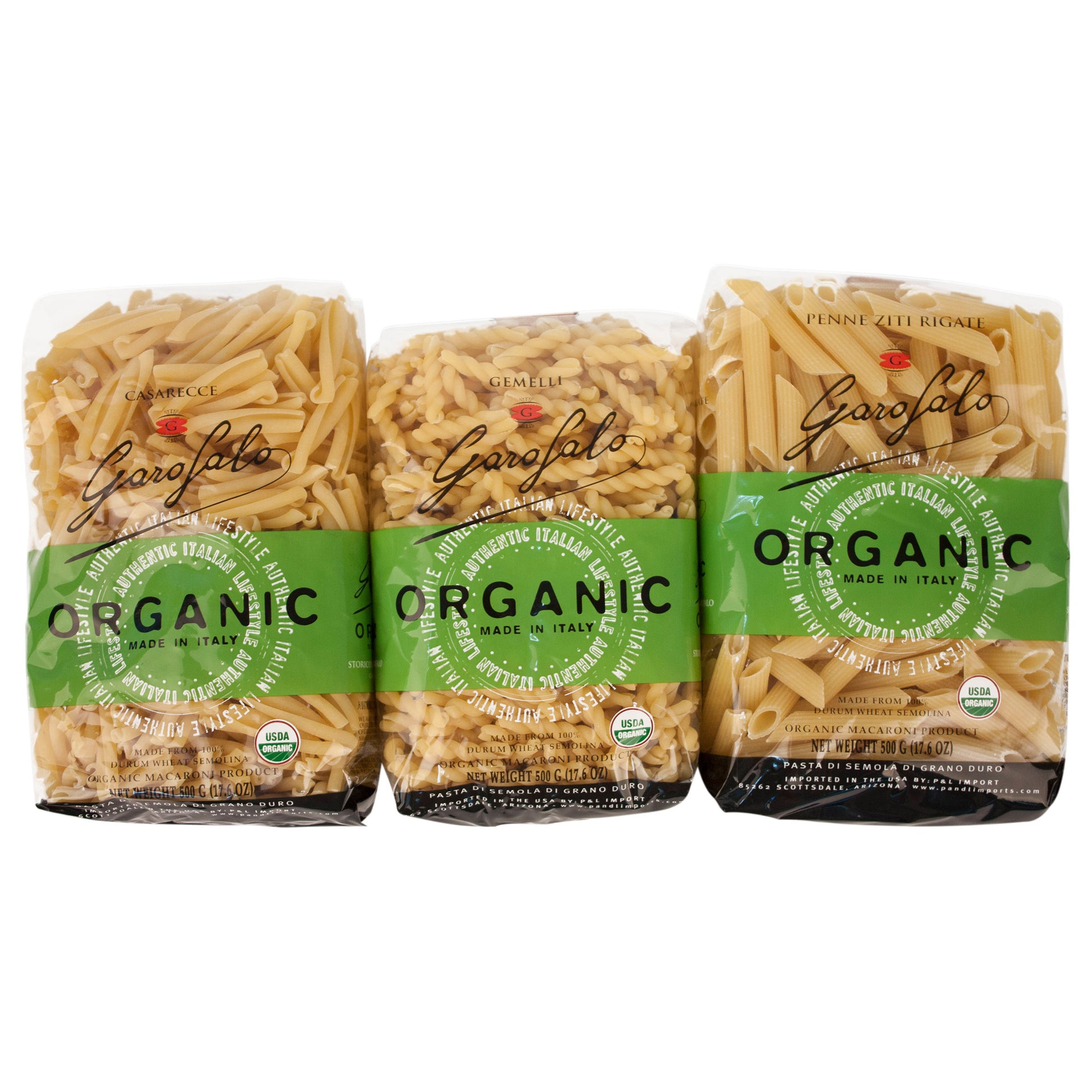 GAROFALO ORGANIC PASTA VARIETY 6/17.6 OZ