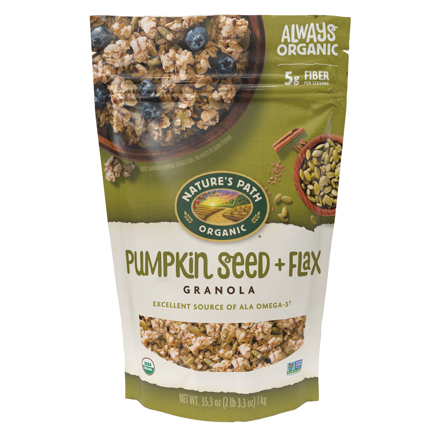 NATURE'S PATH ORG PUMPKIN SEED FLAX GRANOLA 35.3 OZ