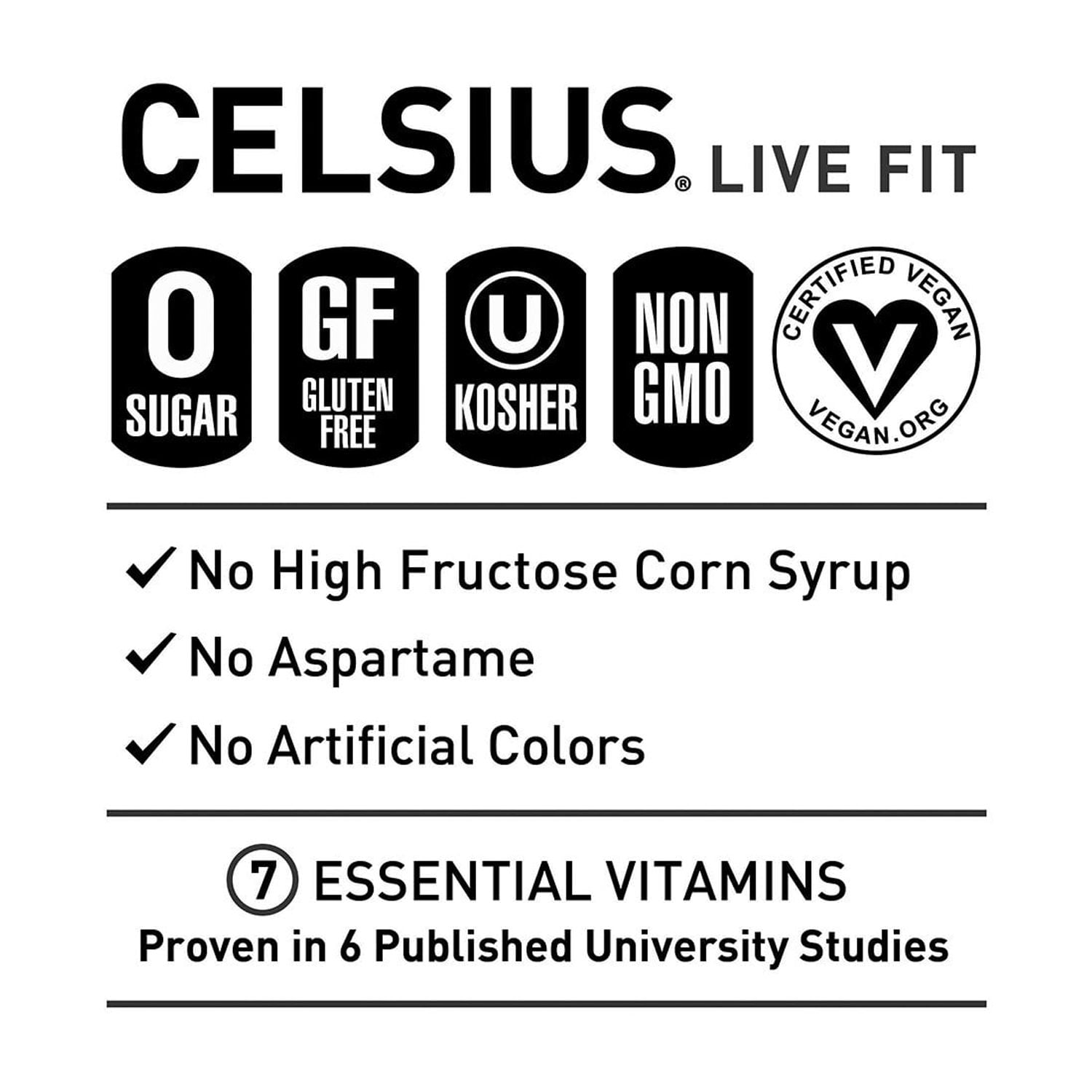Celsius Live Fit Sparkling Vibe Variety Pack 12 fl. oz., 18 pk.