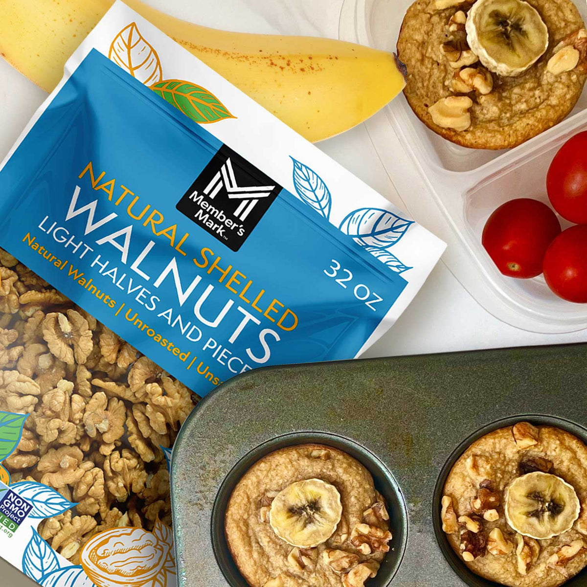 Members Mark Halves & Pieces Walnuts, 32 oz.